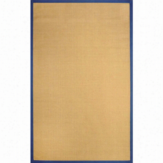 Nuloom 8' X 10' Machine Woven Laurel Jute Rug In Royal Blue