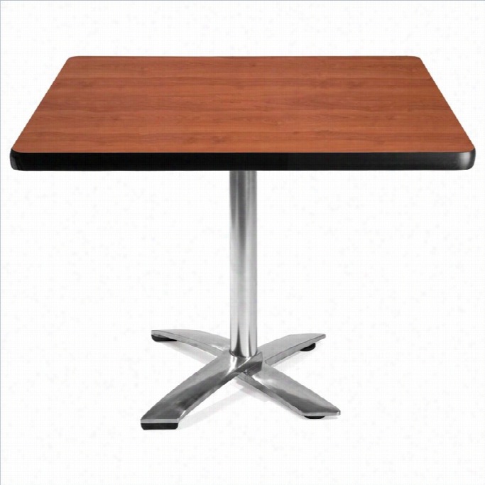 Ofm 42  Square Folding Table In Cherry