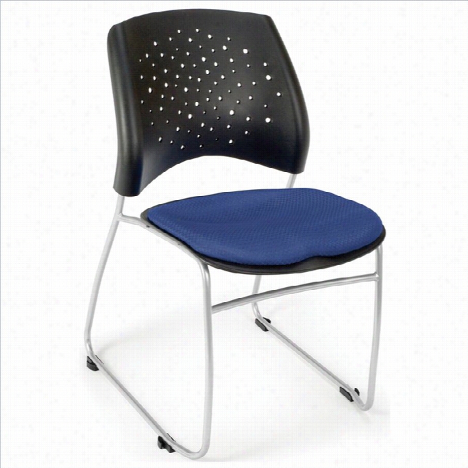 Ofm Sstar Stack Stacking Chair In Royal Blue