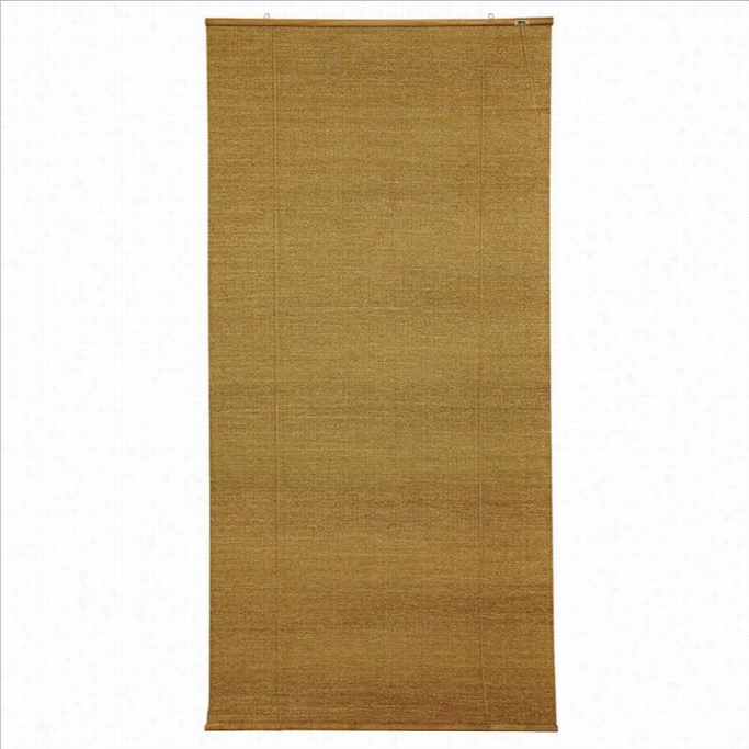 Orienal Furniture Roll Up Blinds In Beige And Tan-224 Inches