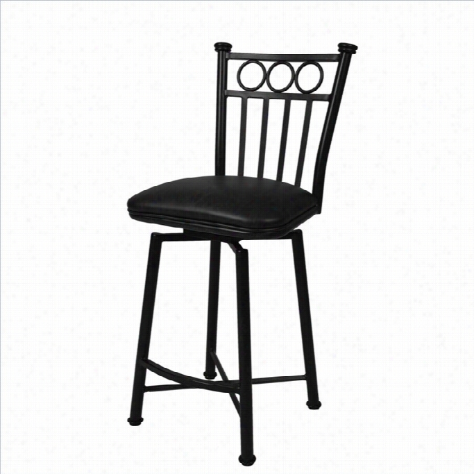 Pastel Furniture Bostonian 26 Bar Stool In Matte Black