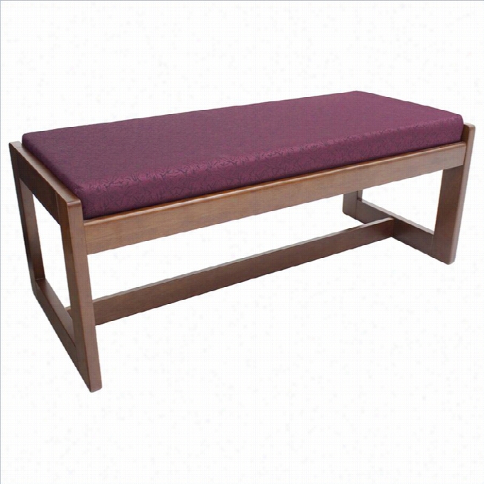 Rule Belcino Double Seat Bench In Cherry And Buurgundy