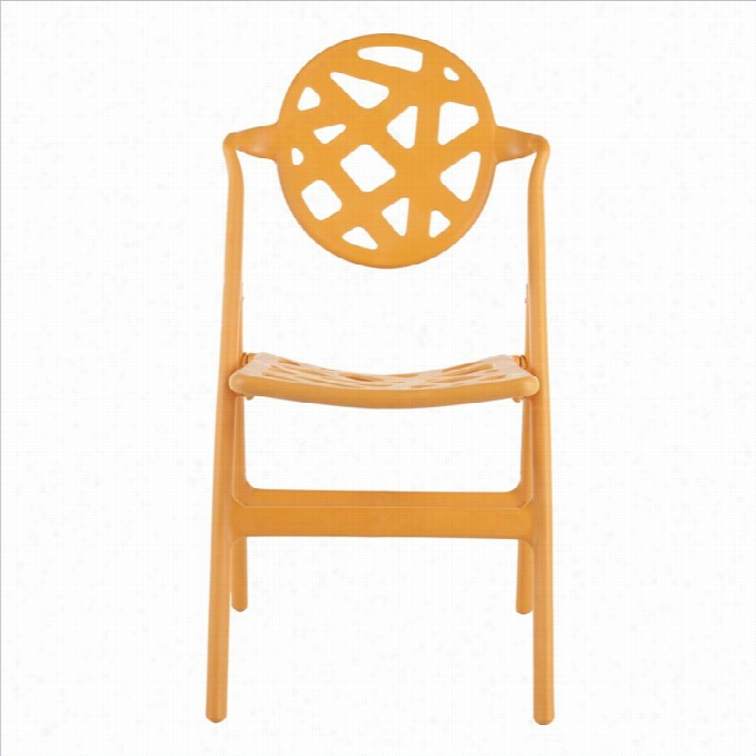 Safavieh Jll Orange Folding Chair In Orange (set Of 4)