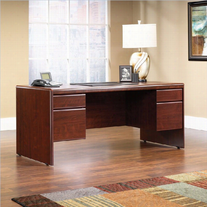 Saudder Corneerstohe Executive Desk In Classic Cherry