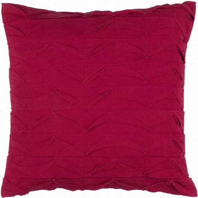 Surya Huckaby Poly Fill 22 Square Pillwo In Red