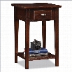 Leick Furniture Square Side Table in a Chocolate Oak Finish