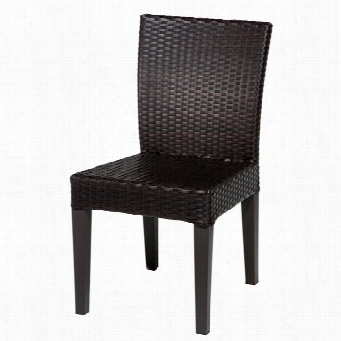 Tkc Napa Wicker Patio Dining Chairs In Espre Sso (set Of 2)