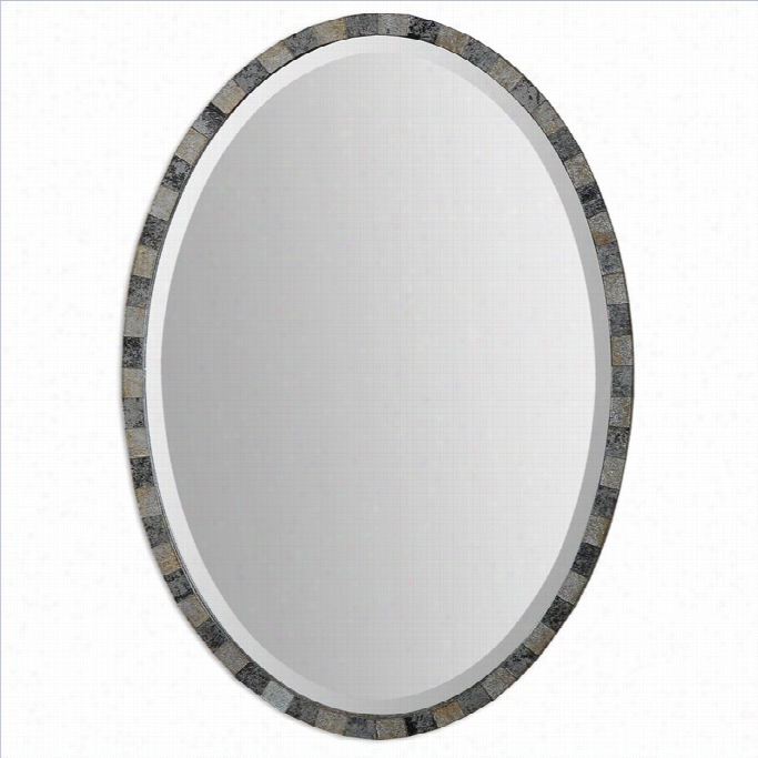 Uttermost Praedes Oval Mosaic Mirror