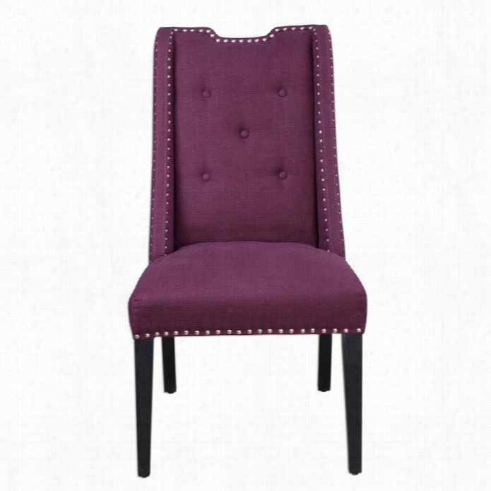 Uttermost Pippa Pruple Accent Chair