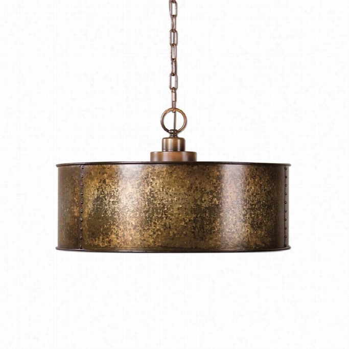 Uttermost Wolcott 3 Light Golden Pendant