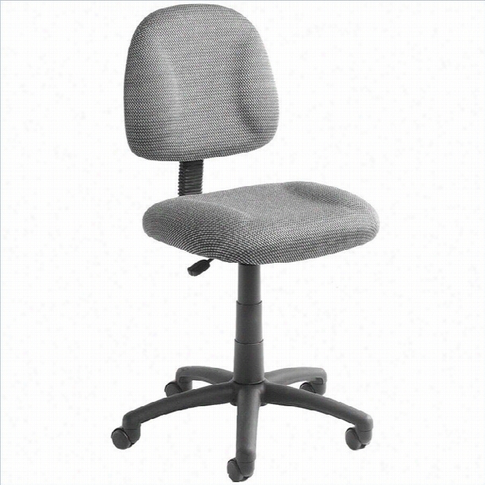 Boss Office Prooducts Adjustable Dx Fabric Posture Office Chair In Gray
