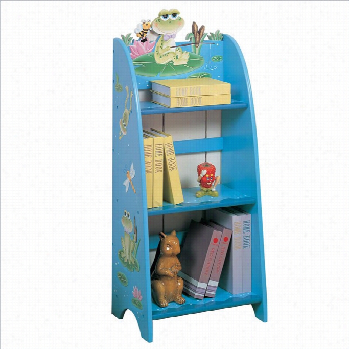 Fantasy Felds Side  Carved  Froggy Bookshelf