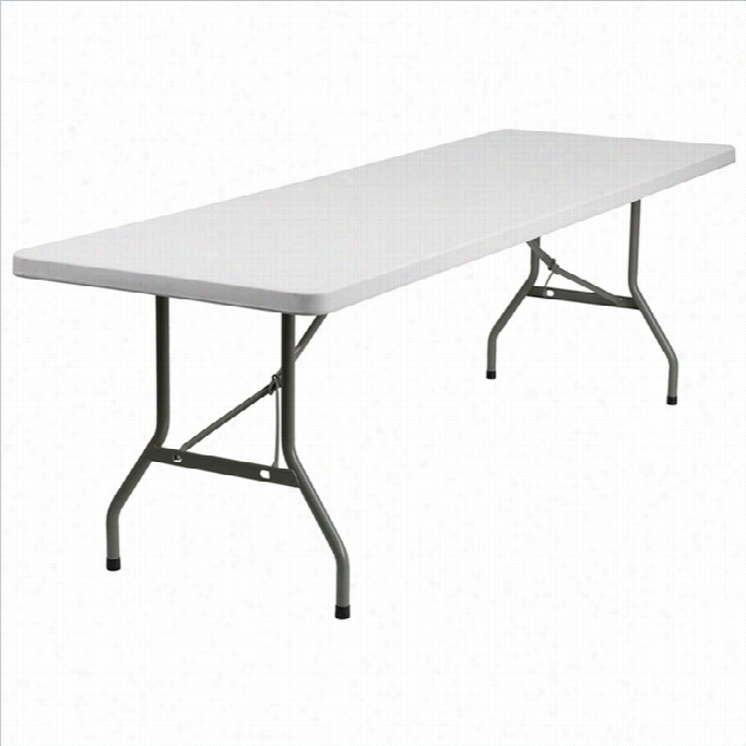 Flash F Urniturre Foldihg Table In White