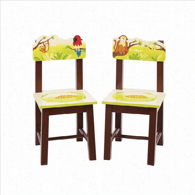 Guidecraft Jungle Party Unusual Chairs (set Of 2)