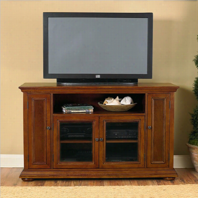 Home Styles Furniture Homestead Woodd Lcd/plasma Tv Stand In Distressed Oak Finish