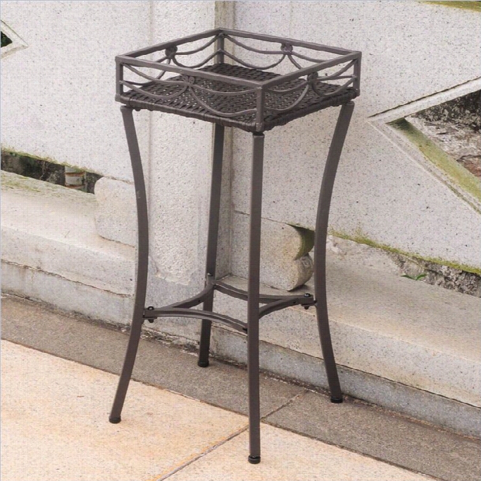 International Caravan Vaencia Plant Stand In Chocolate