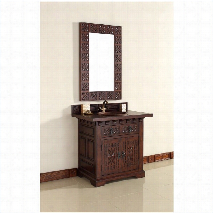 James Martin Monterey 36' Single Bathroom Vanity In Antique Brandy