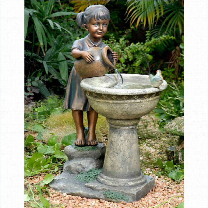 Jeco Versando Bird Bath Outfoor Water Fountain