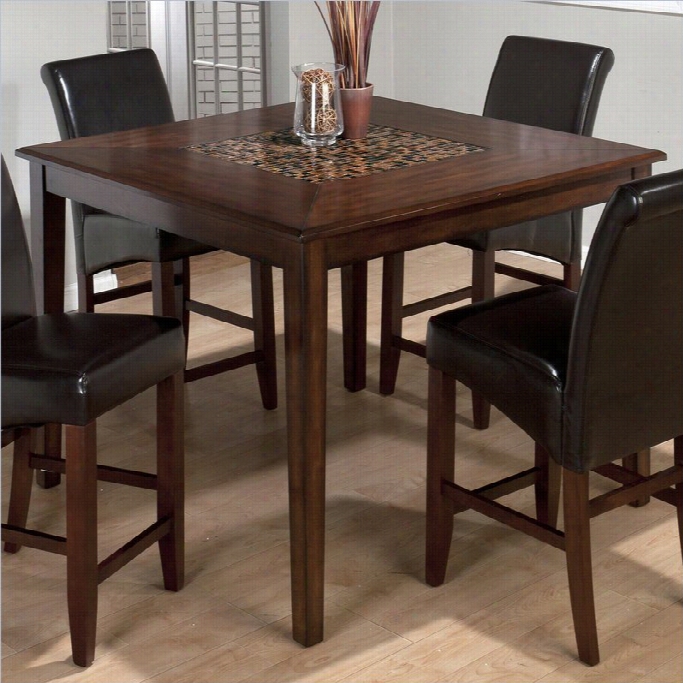 Jofran 697 Series Counter Hill Diningt Able In Baroque Brown Finish