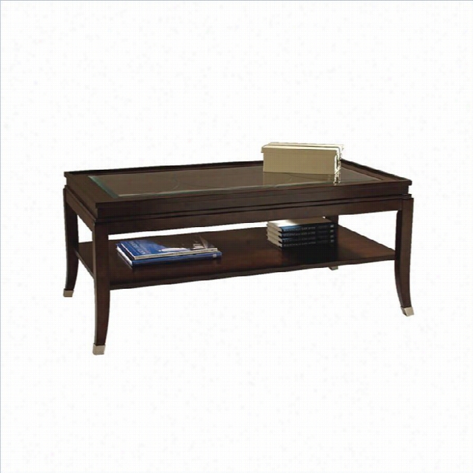 Magnussen Lakefield Tables Rectangular Cocktail Table In Erlot