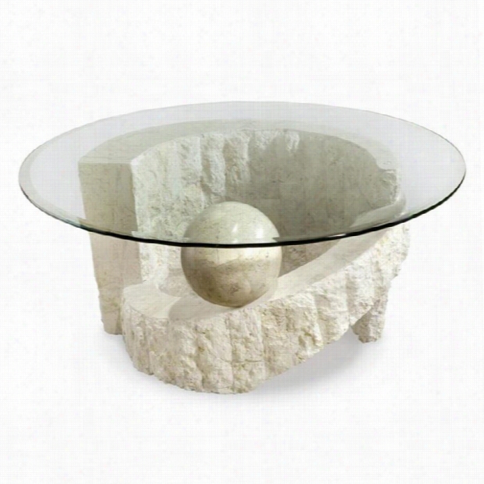 Magnusse Pont Vedra Round Cocktil Table With Glass Top