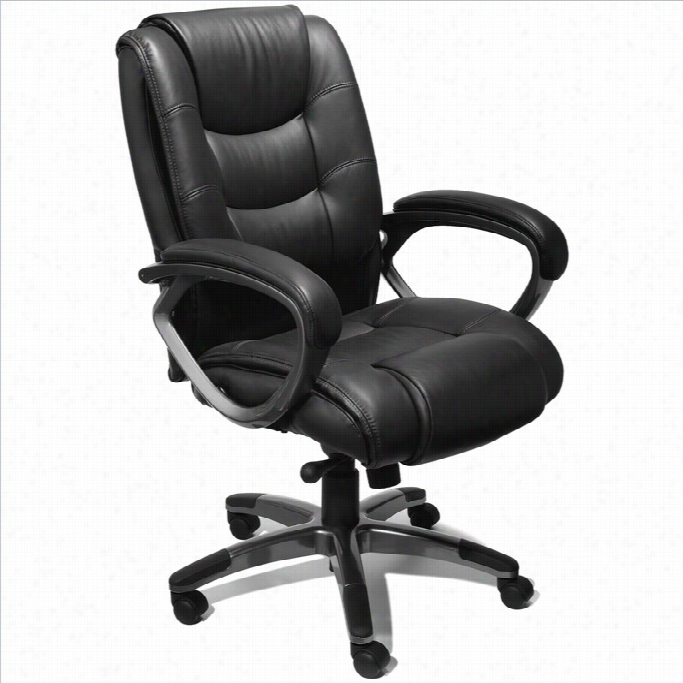 Mayline Utimo Deluxe High Back Ez Assemble Office Chair In Black