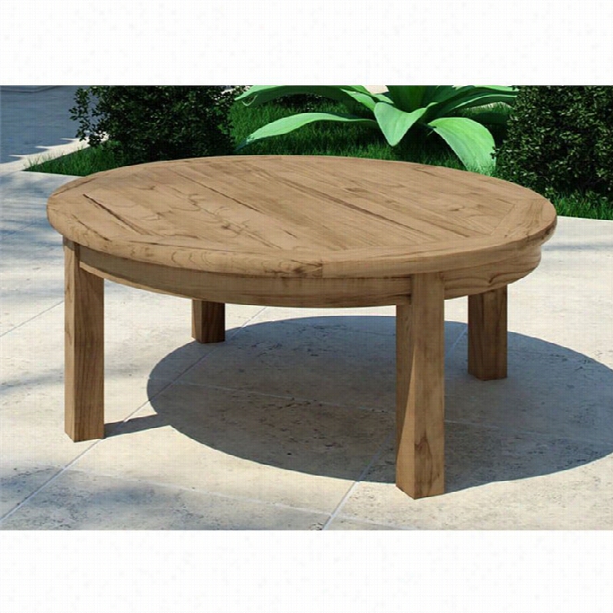 Modway Marina Outdoor Teak Make Full Coffee Table In Natural