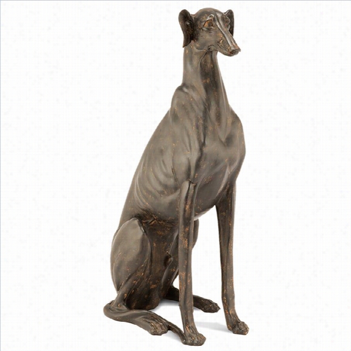 Moe's Sittng Dog Statue In Brown