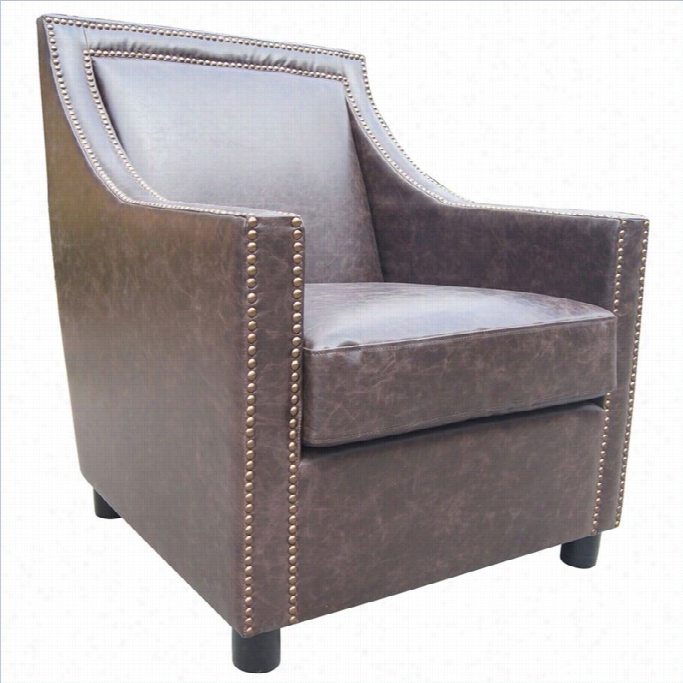 Moe's Stratford Club Chair In Brown