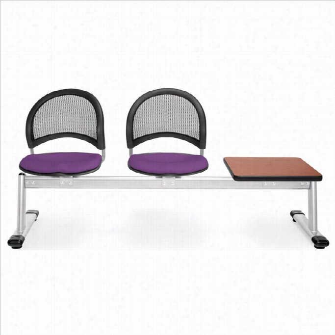 Ofm Moon Beam Seating With 2 Seats And Table In Plum And Cherry