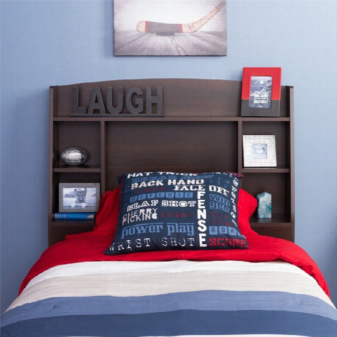 Prepac Astrid Twin Obokcase Headboard In Eespresso