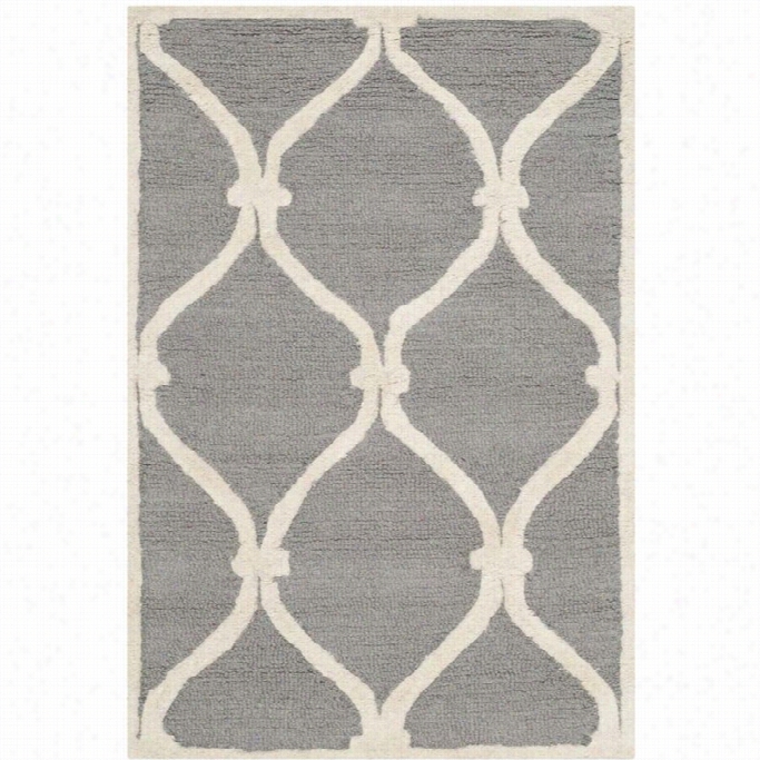 Safavieh Cambridge Dark Grey Transitional Rug - 2'6 X 4'