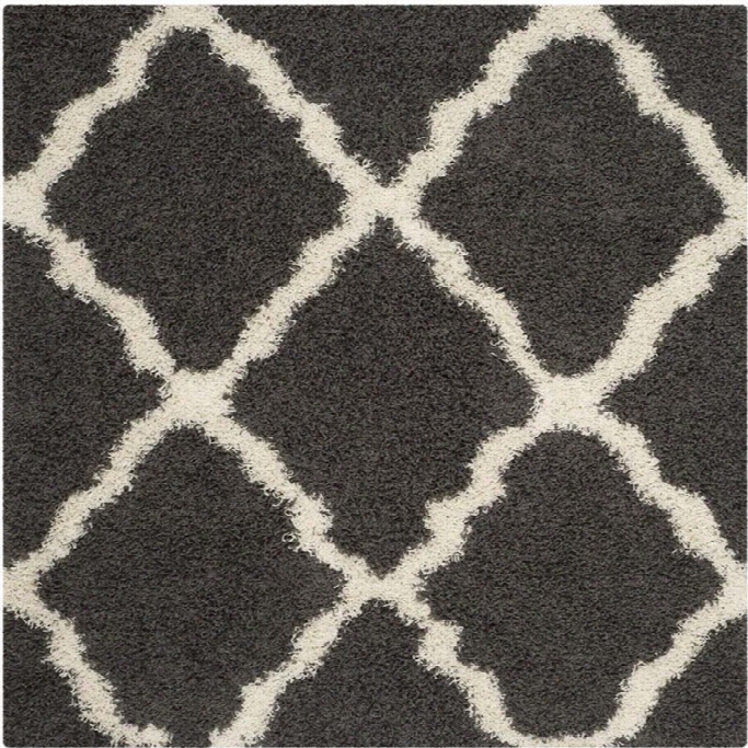 Safavieh Dallas Shag Dark Grey Shag Rug  - Square 6'