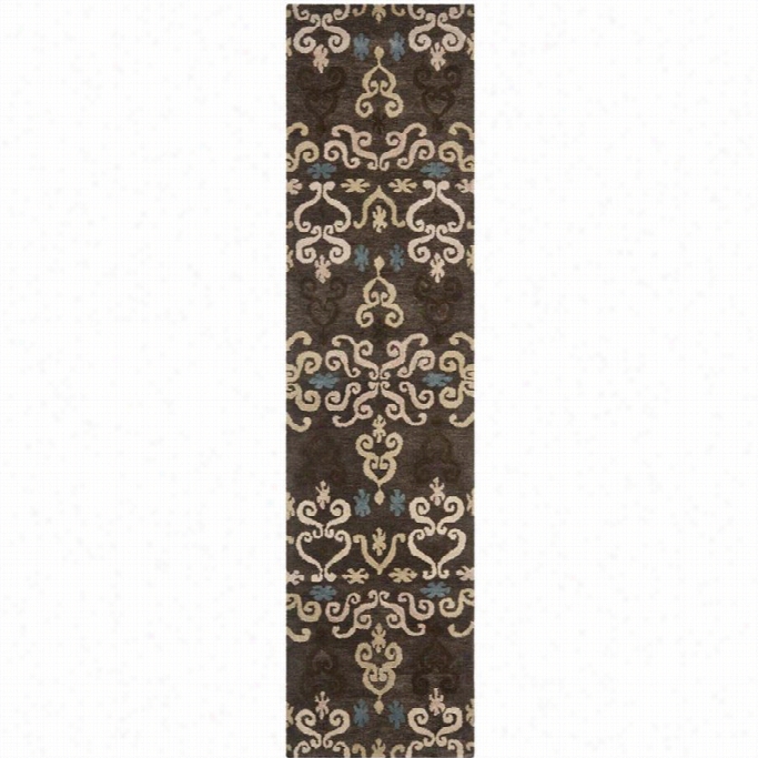 Safavieh Wyndham Brrown Contemporary  Rug - Runner 2'3 X 9'