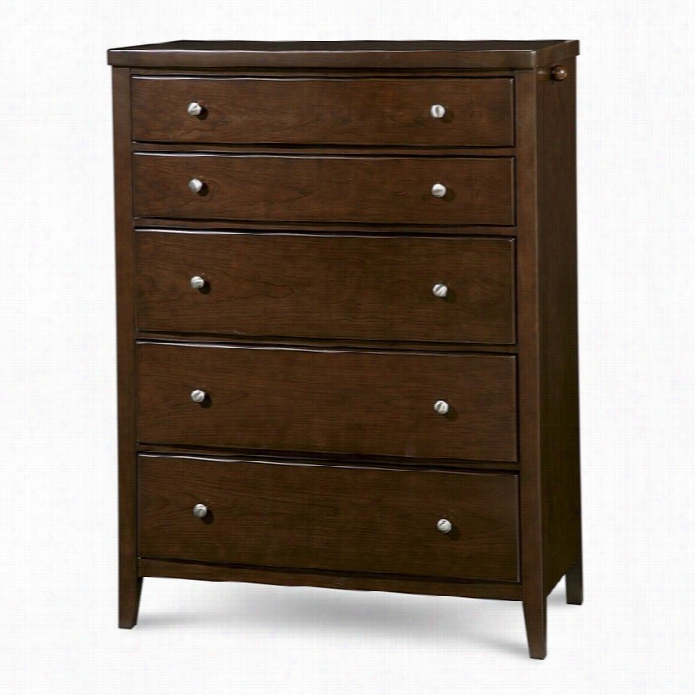 Smartstuff Freestyle 5 Drawer Wood Chest In Mocha