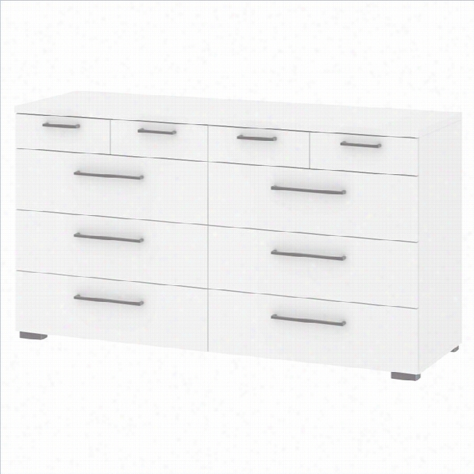 Tvilum Aria 10 Drawer Cheest In White