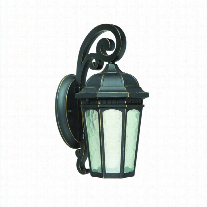 Yosemite Home Decor Minarets Lake 1 Light Fluorescent Exterior In Oil Rubbed Bronze With Apparent Glass Medium