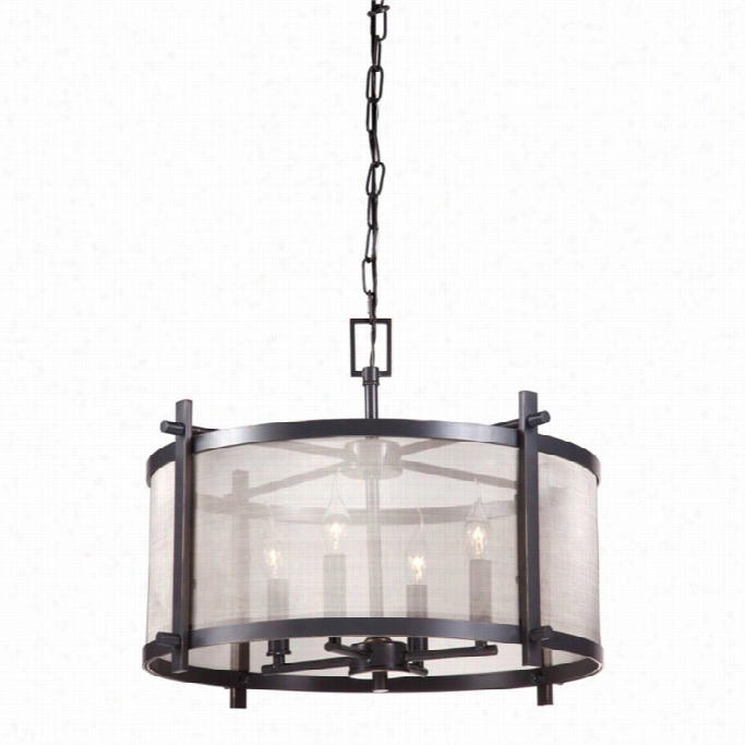 Zuo Gabbro Ceiling Lamp In Antique Black Gold