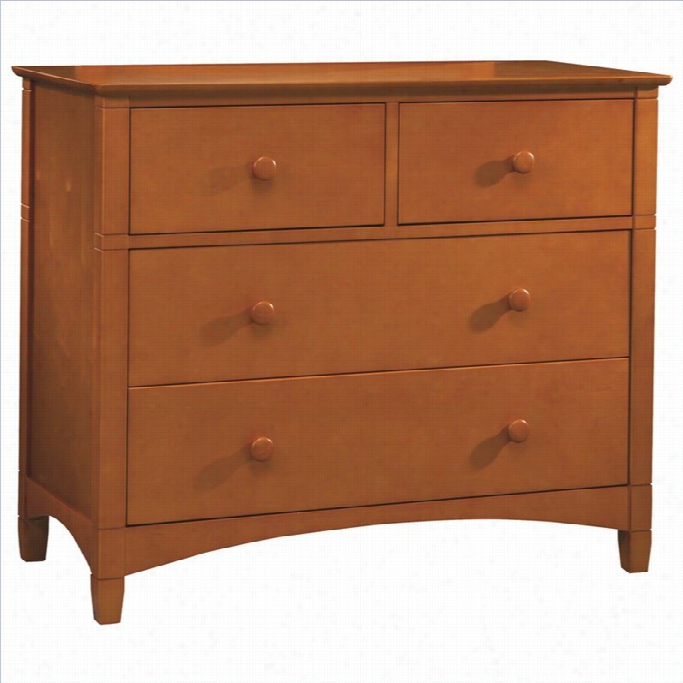 Bolton Appendages Essex 4 Drawer Single Dresser In Honey