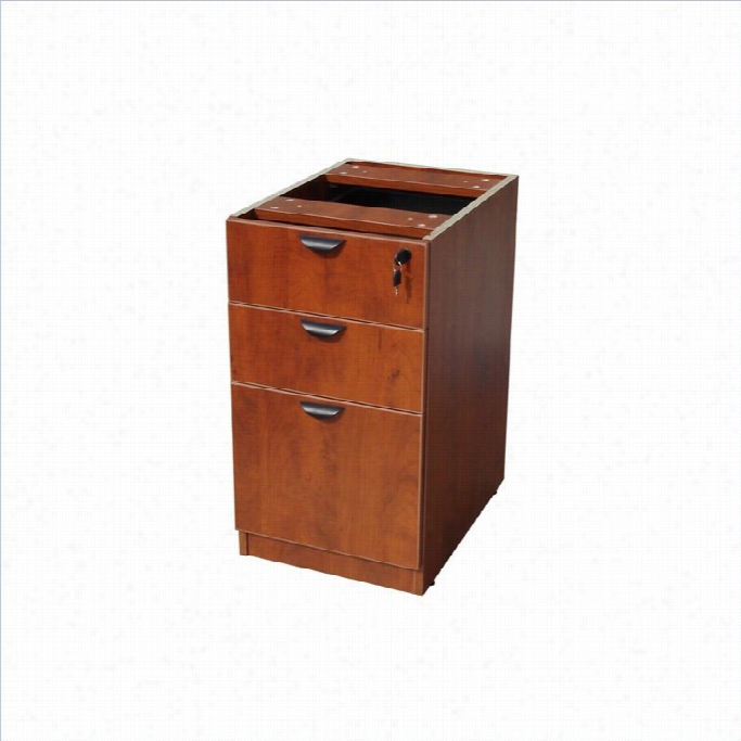 Boss Office Products 3 Drawer Lateral Wood Filecabinet In Cherry