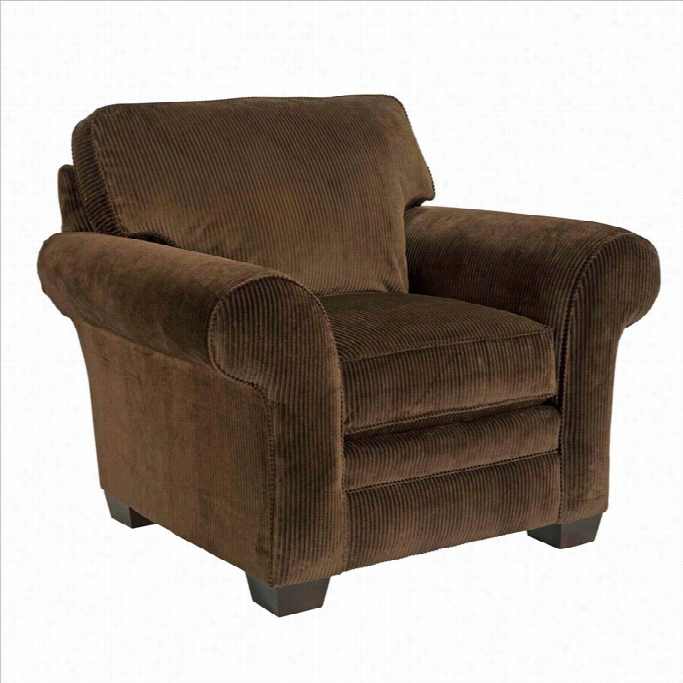 Broyhill Dark Brown Zachwry Chair Wiyh Affinity Wood Finish