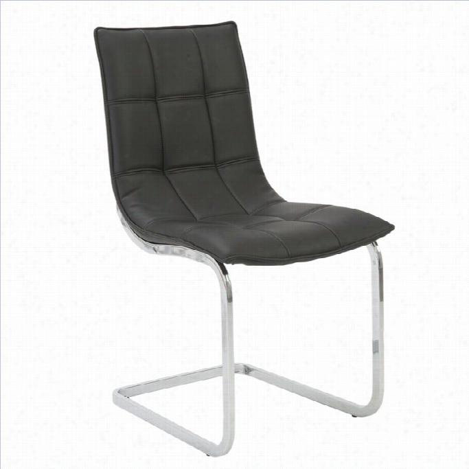 Eurostyle Chad Dining Chair In Bblack