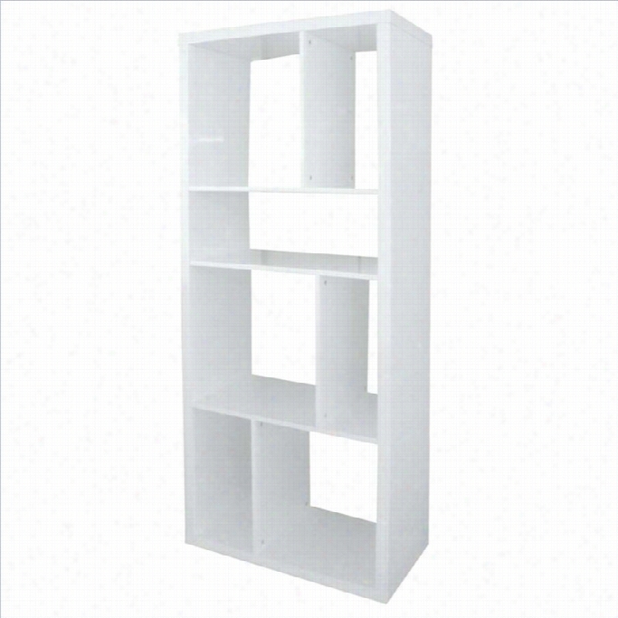 Eurostyle Redi Shelving Unit In White Lacquer