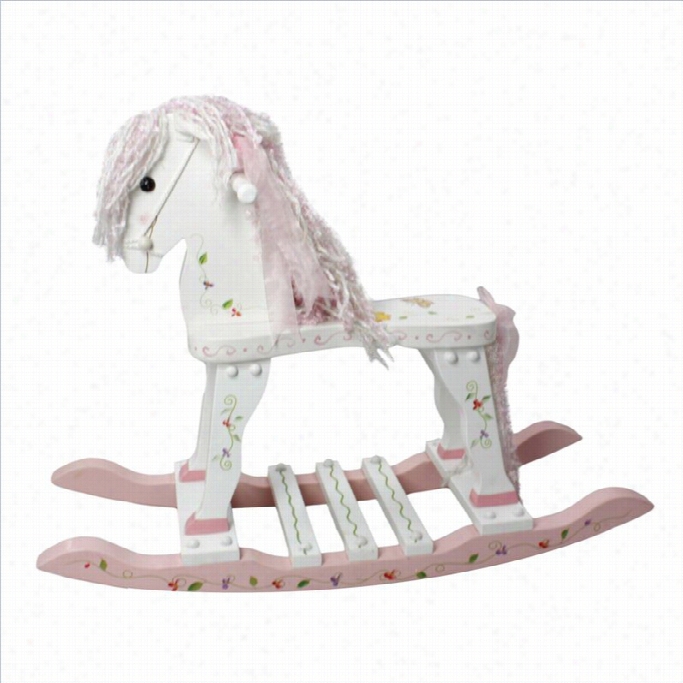 Fantasy Fields Hand Carved Princess And Frog Rocking Horse
