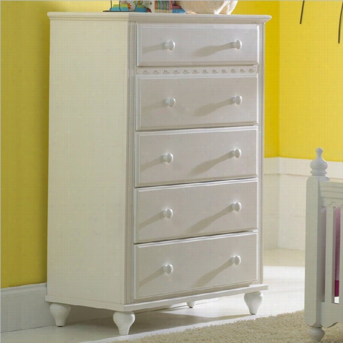 Hillsdale Lauren 5 Drawer Chest I N Whit Efinish