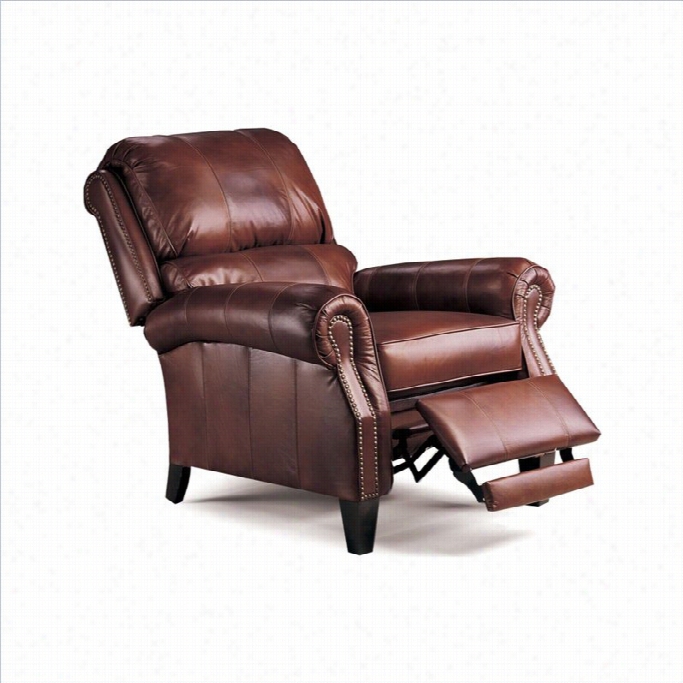 Lane Furniture Hogan Leather Recliner In Chocolate Tri-tone