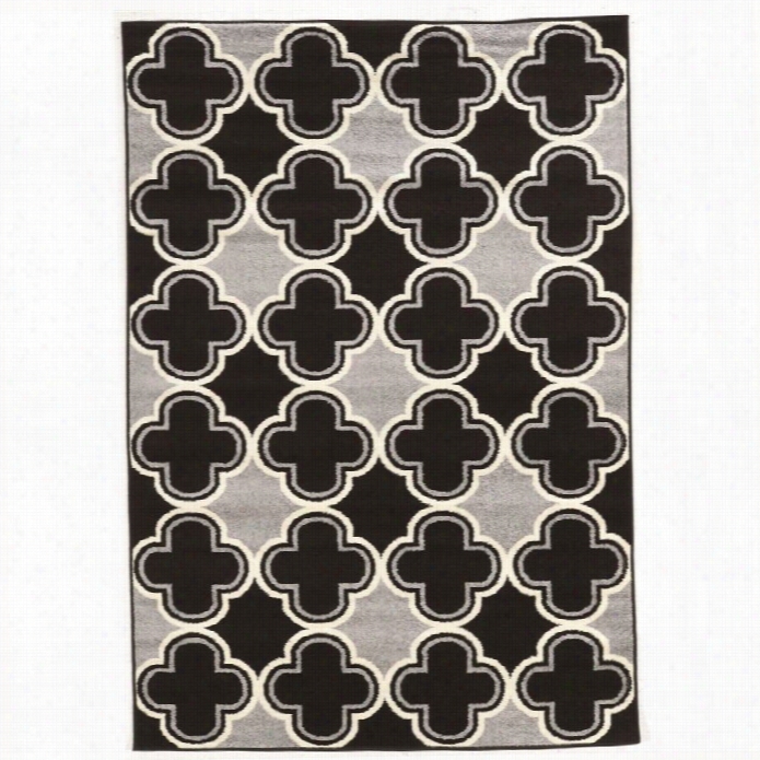 Linon Claremo Nt 8' X 10' 2rugs In Black And Grey