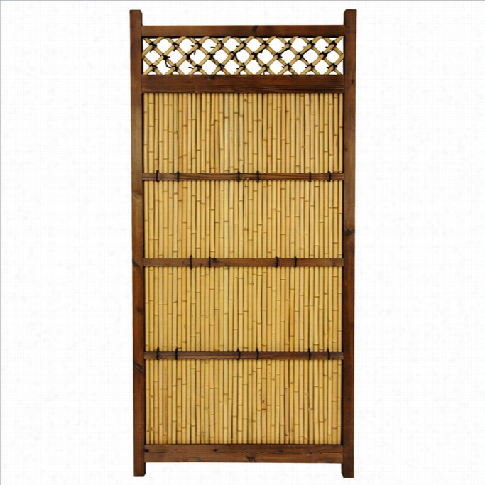 Oriental Furniture 66' X 3' Zen Gaden Fence In Natrual