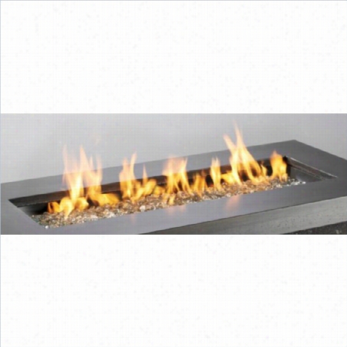 Outdoor Greatroom Company D.iy.. 12 X 42 Reftangular Crystal Fire Pit Burner