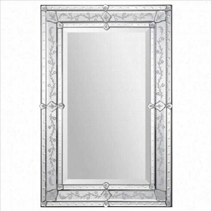 Renwil Vincenzo Mirror With Etcheedpattern Frame